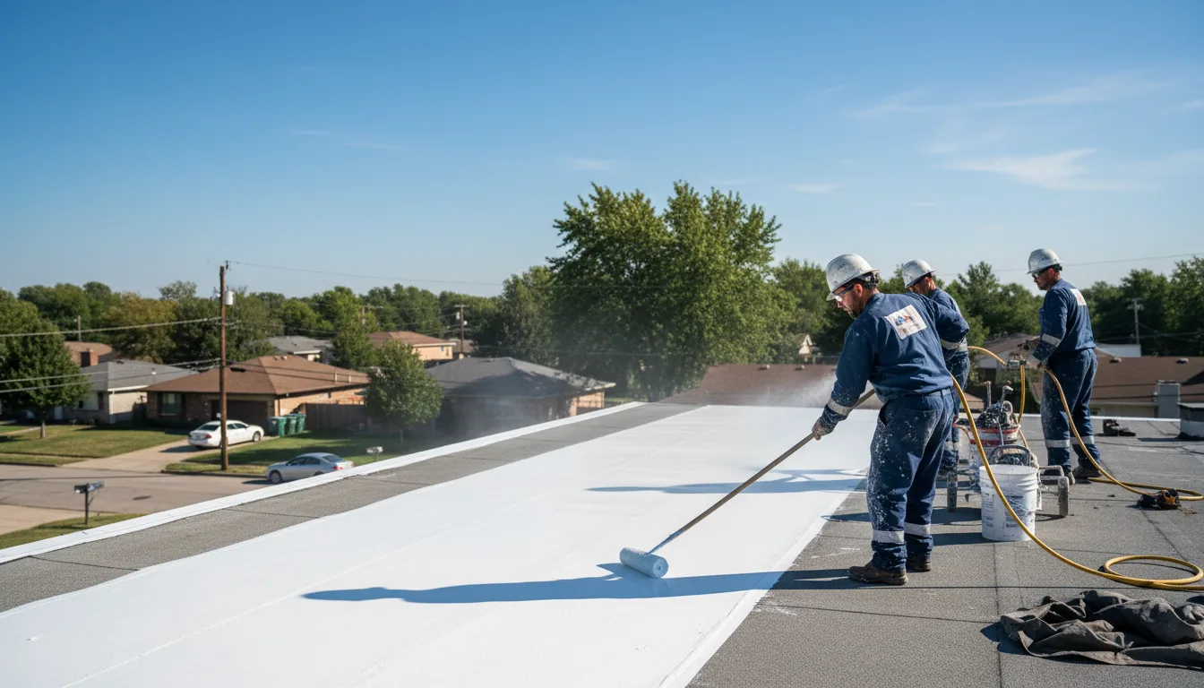 Commercial roof coating in Ganado, AZ near me